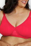Zivame True Curv Laminated Cup Non Wired Full Coverage Super Support Bra - Rose Red — thumbnail 4